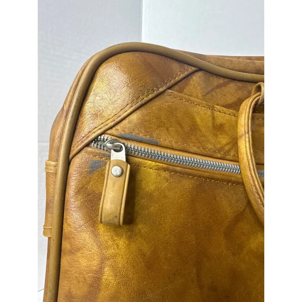 Vintage American Tourister Brown Structured Briefcase Satchel Bag